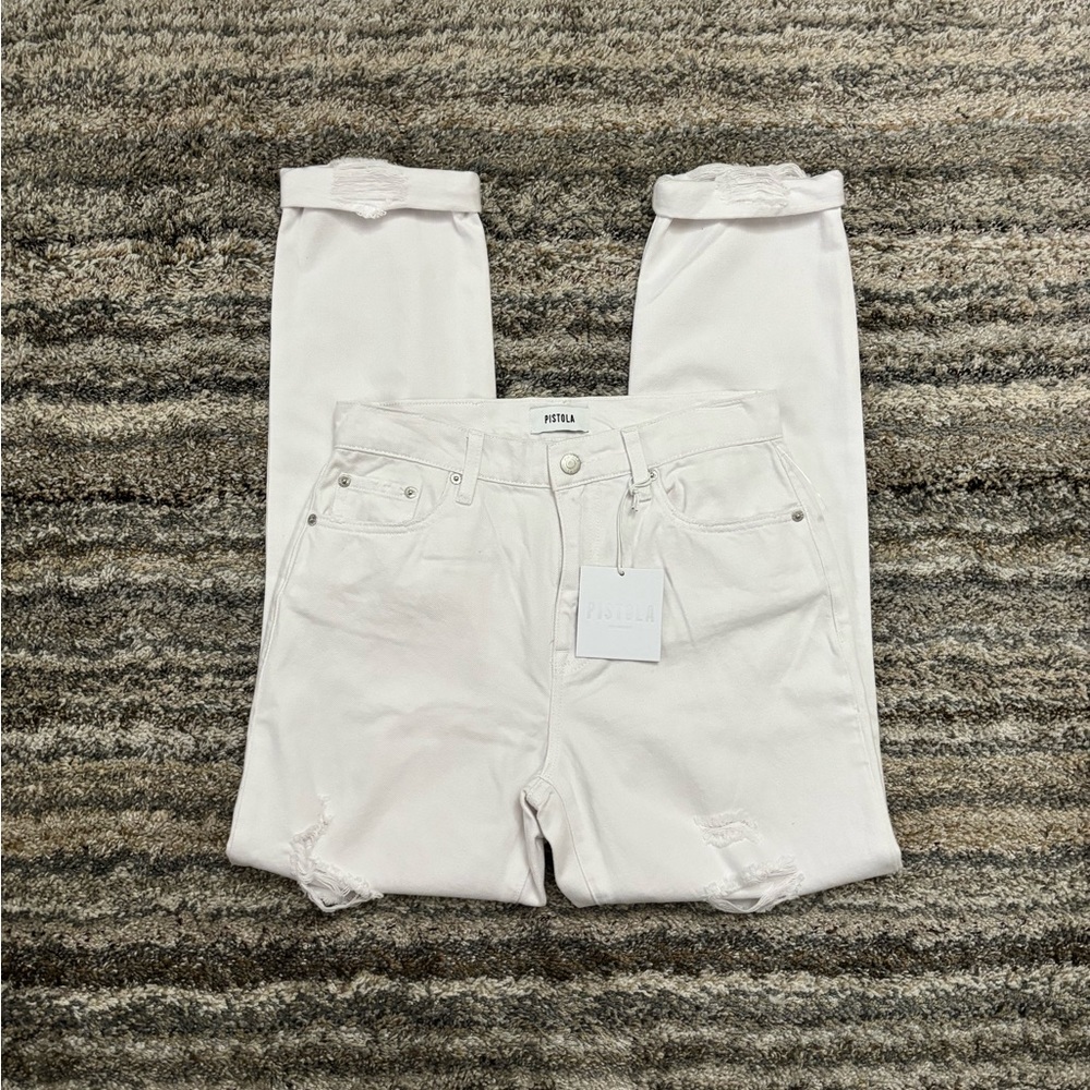 Pistola High Rise Jeans Sz 26 NWT | Pistola Presley High Rise Relaxed Roller NWT - Picture 13 of 14